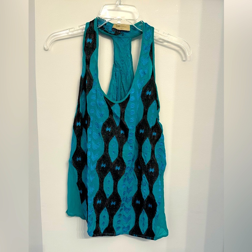 Teal Racerback Boutique Top Size Small